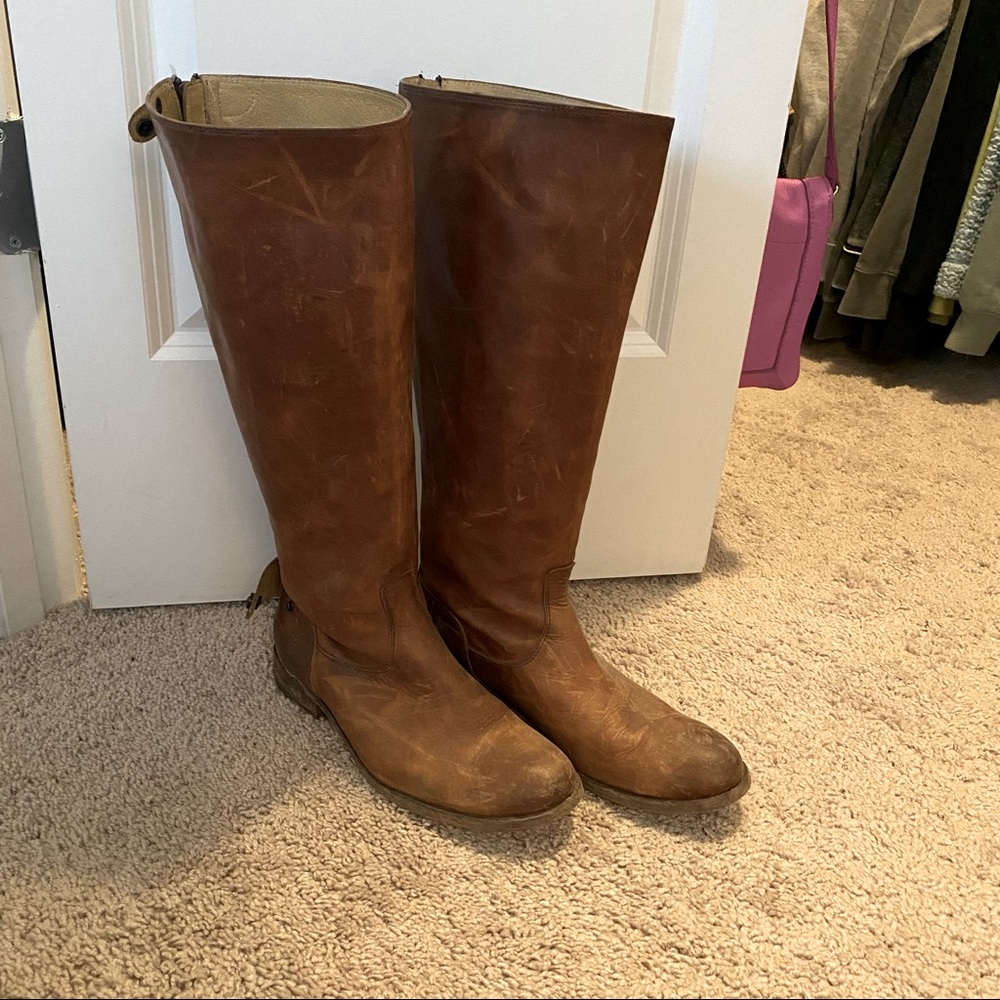 Frye brown leather riding boots - Size 8.5
